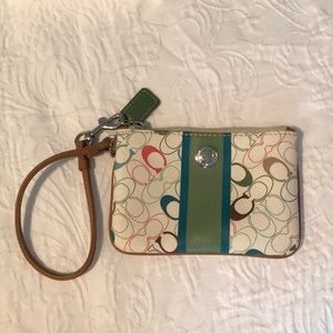 Colorful Coach Wristlet
